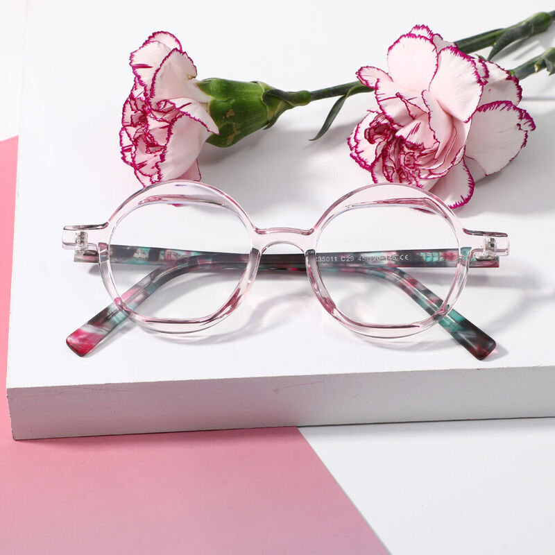 Yerk Round Pink Glasses
