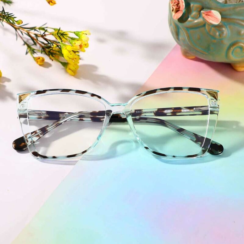 Burke Cat Eye Blaue Brille