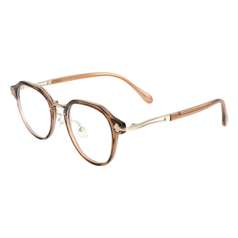 Moira Round Brown Glasses