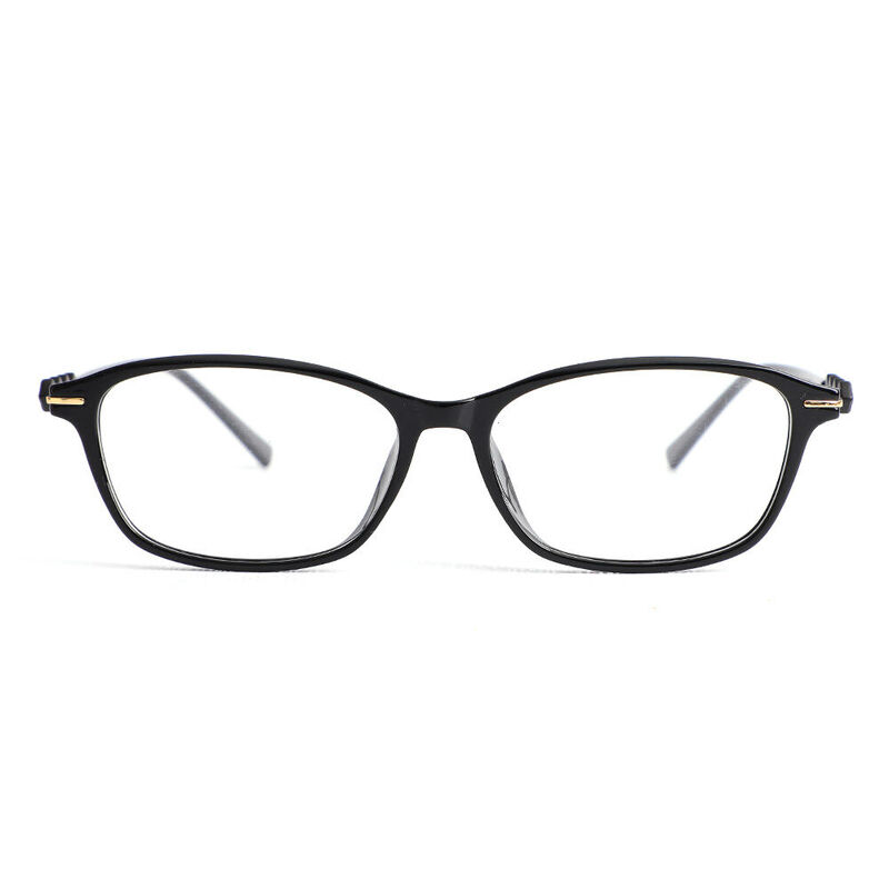 Celeste Rectangle Black Glasses