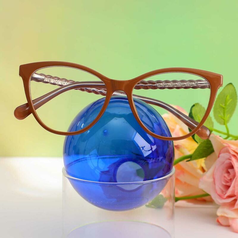 Occhiali da Vista Phoenix Cat Eye Marrone