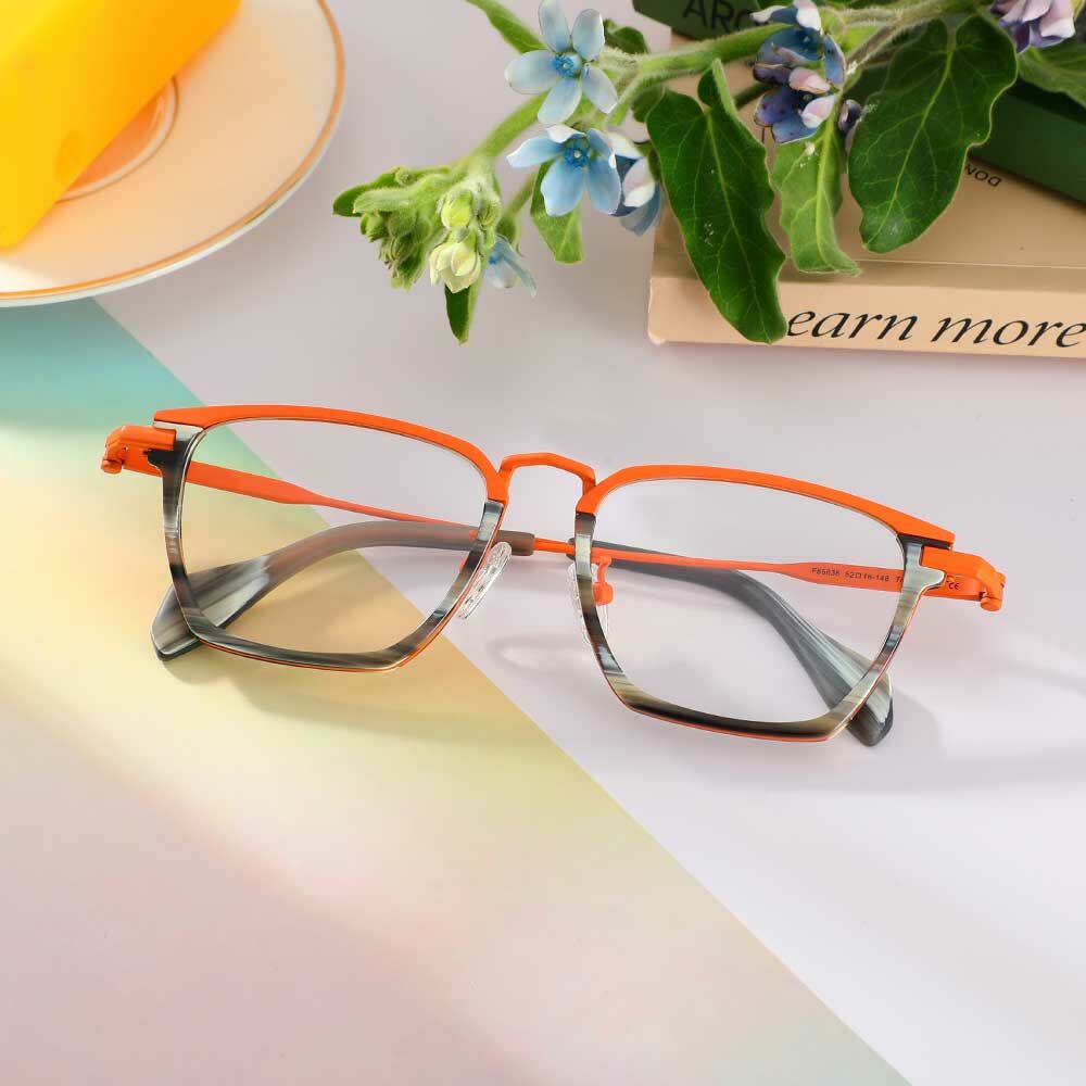 Archibald Rectangle Grey Glasses