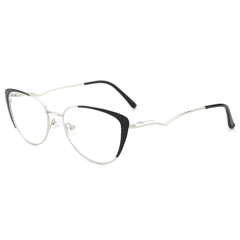 Erica Cat Eye Silver Glasses
