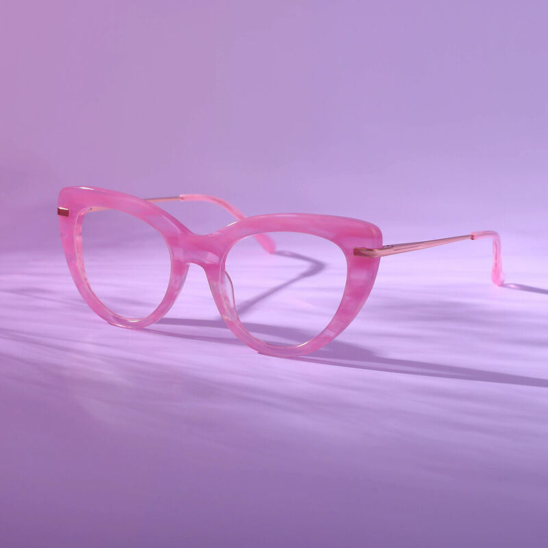 Kelly Cat Eye Pink Glasses