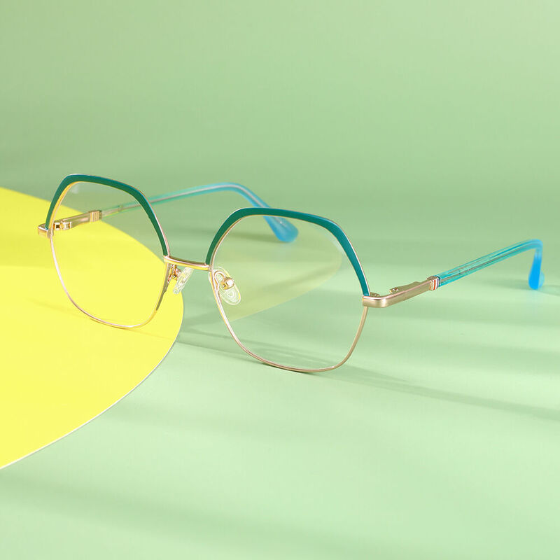 Dorothy Browline Geometric Glasses