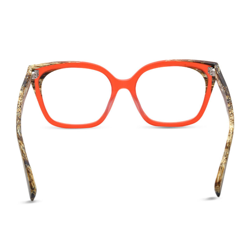 Angelo Square Red Glasses