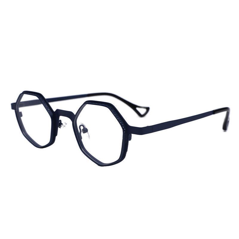 Guya Geometric Blue Glasses