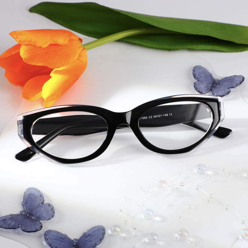 Lunettes de Vue Agatha Cat Eye Noir