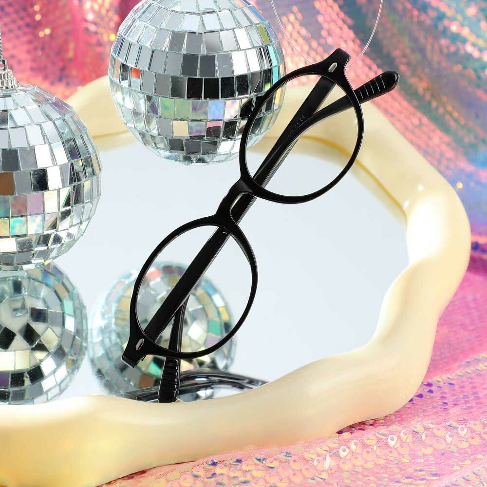 Lunettes de Vue WinifRouge Ovale Noir