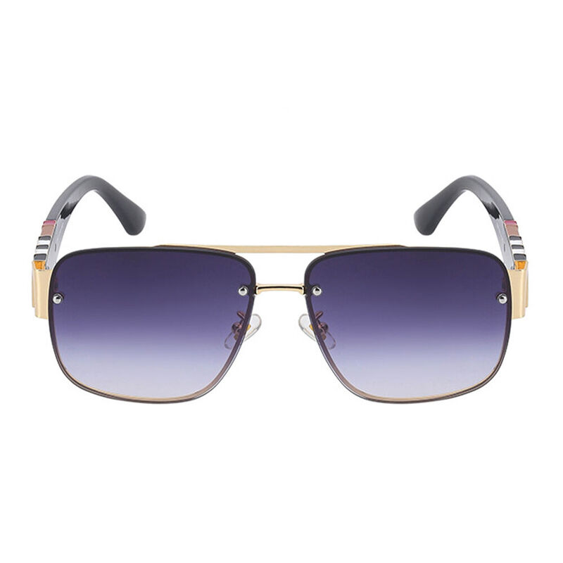 Gillen Aviator Purple Sunglasses