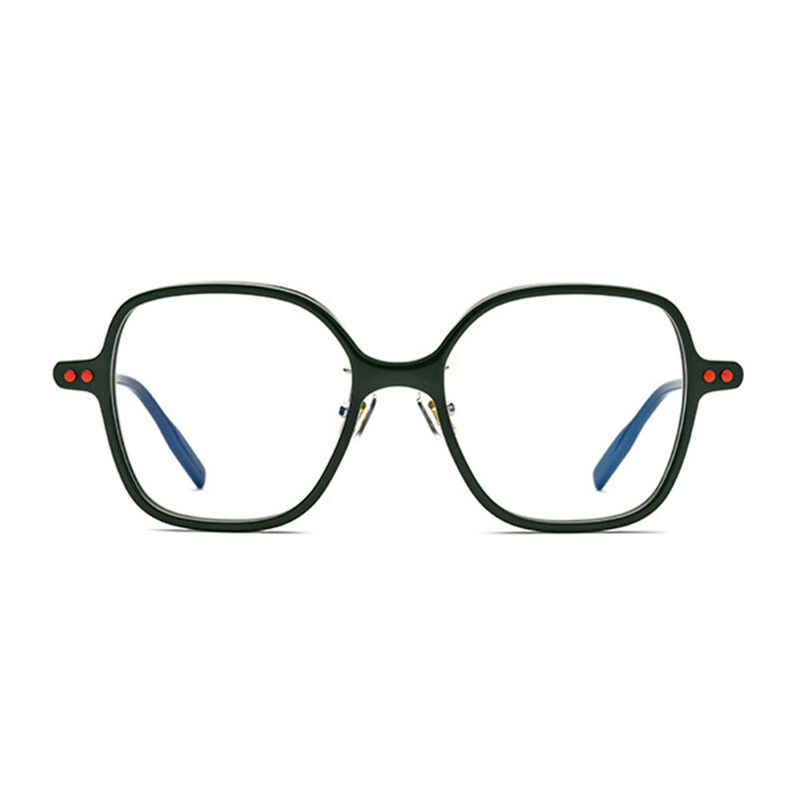 Charlyn Square Green Glasses