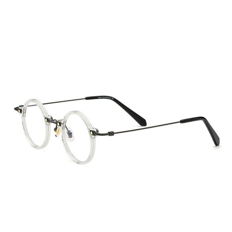 Wirz Round Clear Glasses