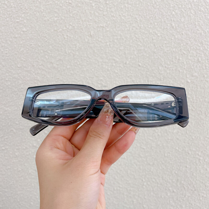 Olg Oval Gray Glasses