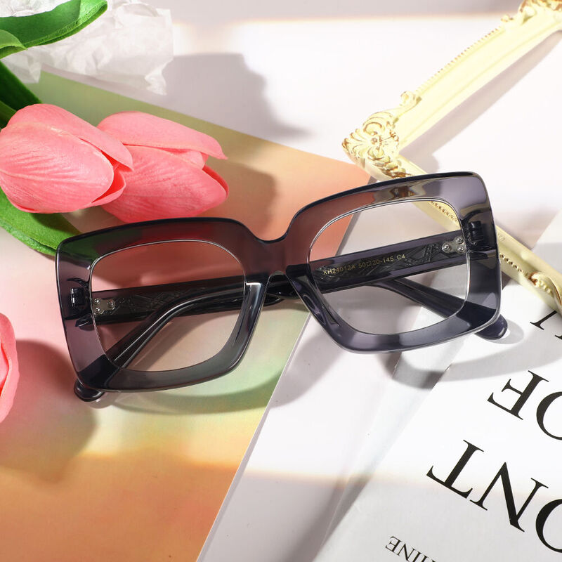 Symon Square Grey Glasses