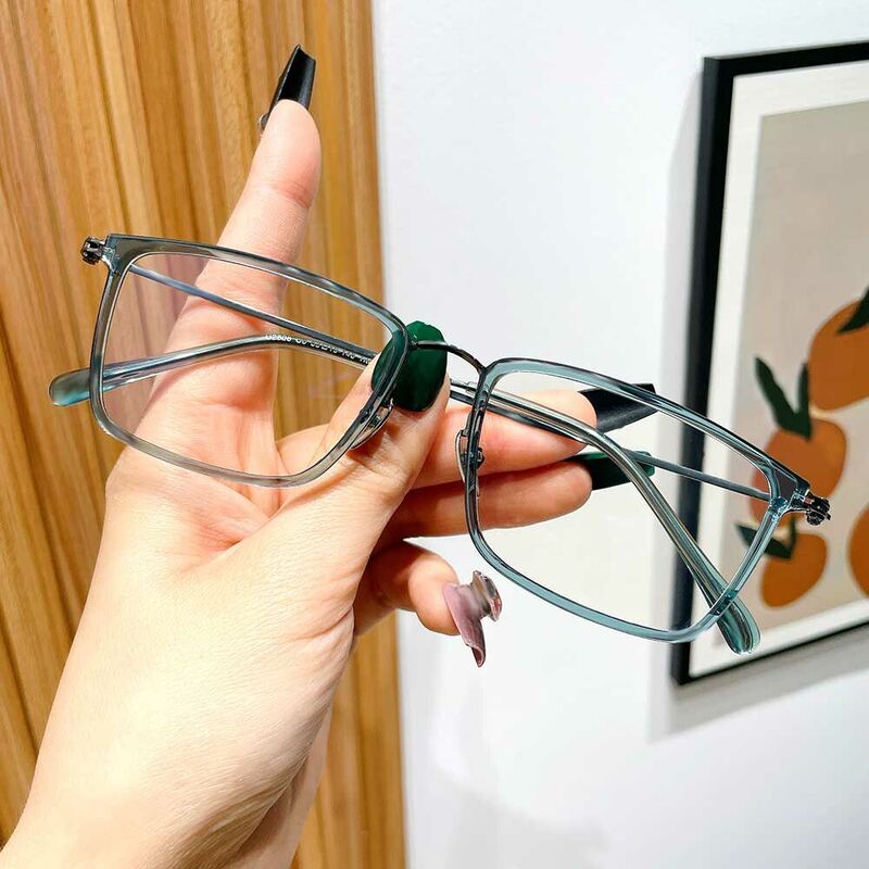 Alfred Rectangle Blue Glasses