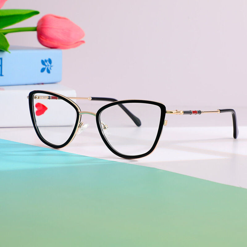 Ursula Cat Eye Black Glasses