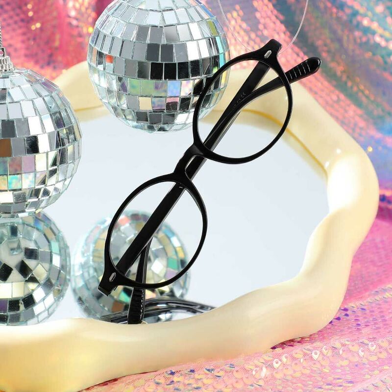 Lunettes de Vue WinifRouge Ovale Noir