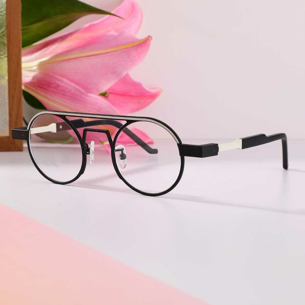 Harrima Aviator Black Glasses