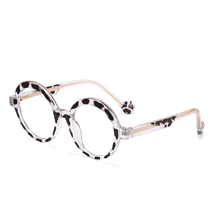 Adoracion Round Leopard Glasses