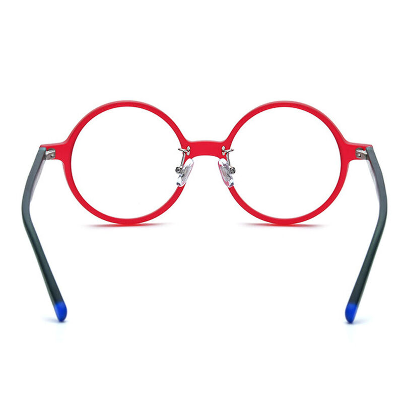 Casiano Round Red Glasses