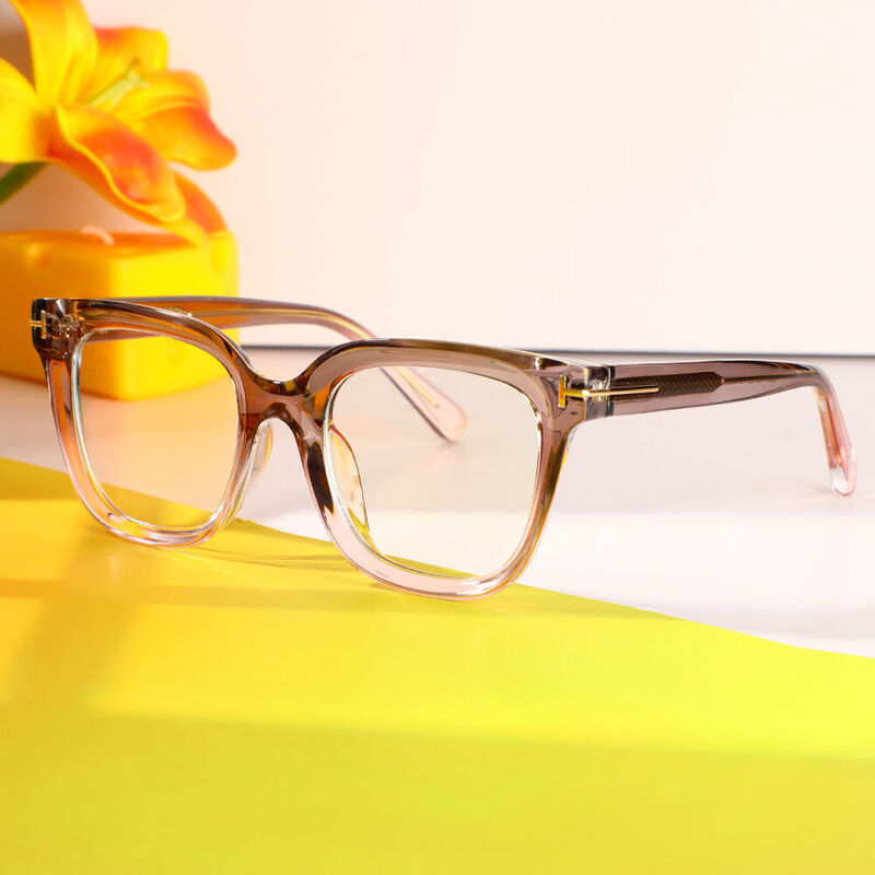 Wesley Cat Eye Gray Glasses