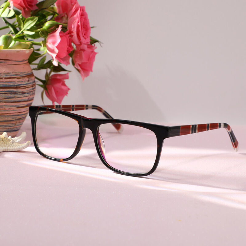 Mackinto Square Tortoise Glasses