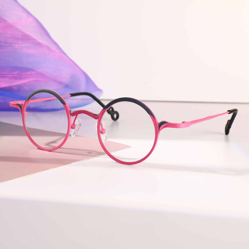 Rosa Round Pink Glasses