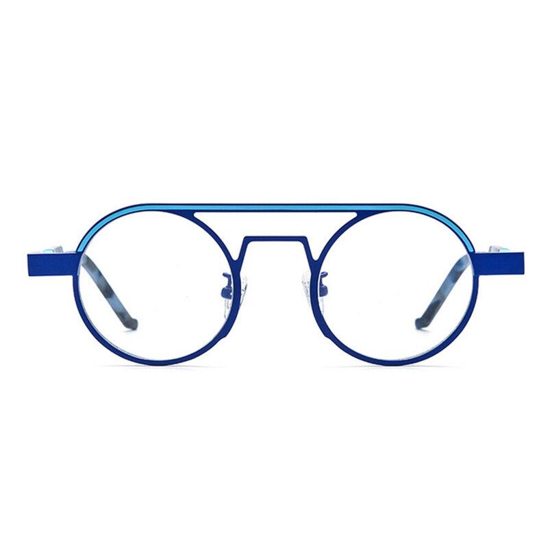 Harrima Aviator Blue Glasses