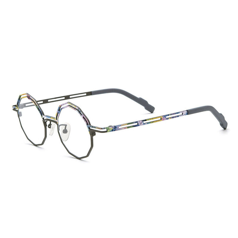 Galbraith Geometrische Graue Brille