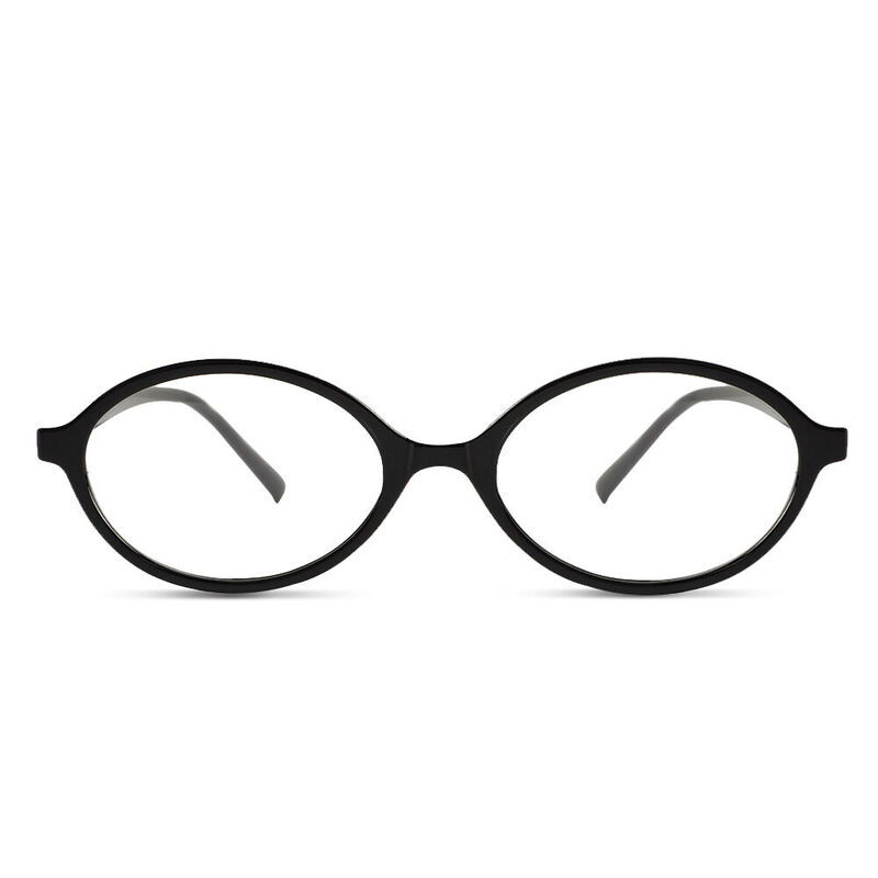 Odelia Ovale Schwarze Brille