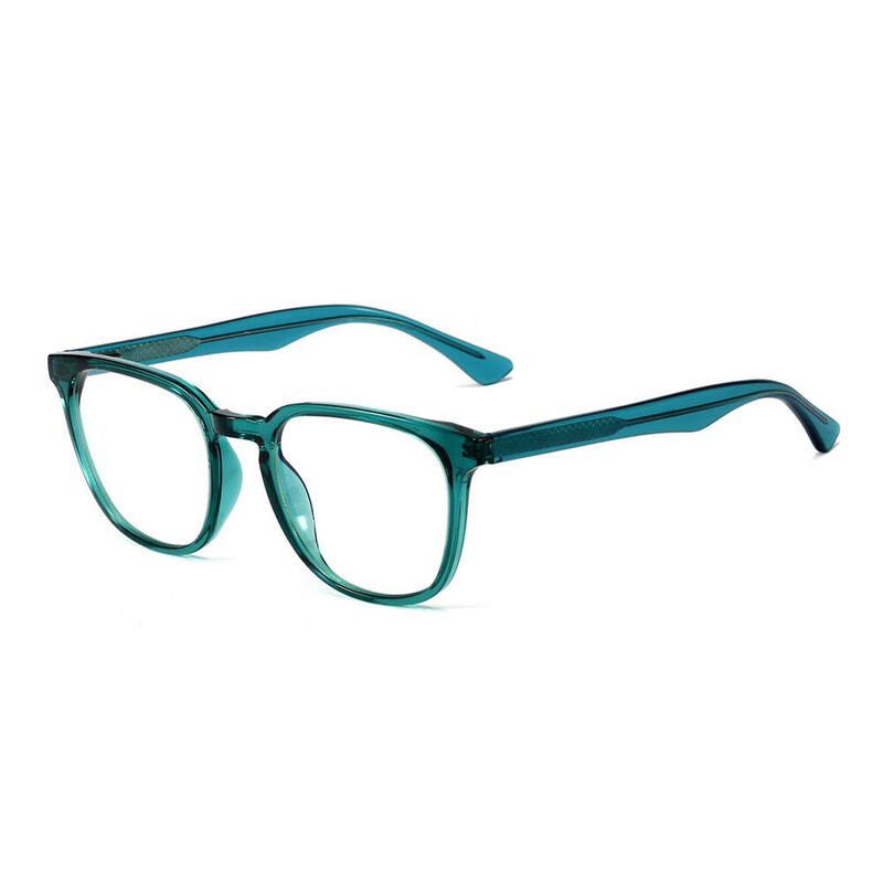 Abena Rectangle Green Glasses