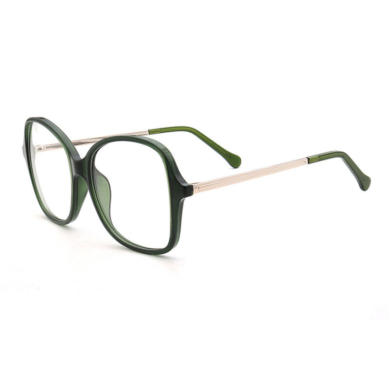 Corey Square Green Glasses