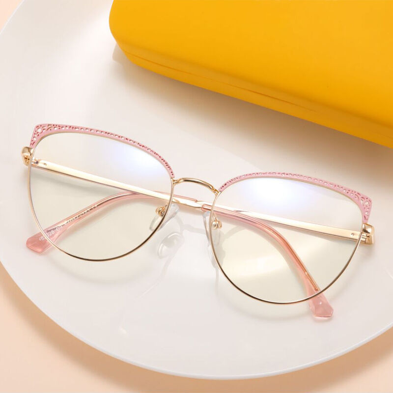 Abiba Cat Eye Pink Glasses