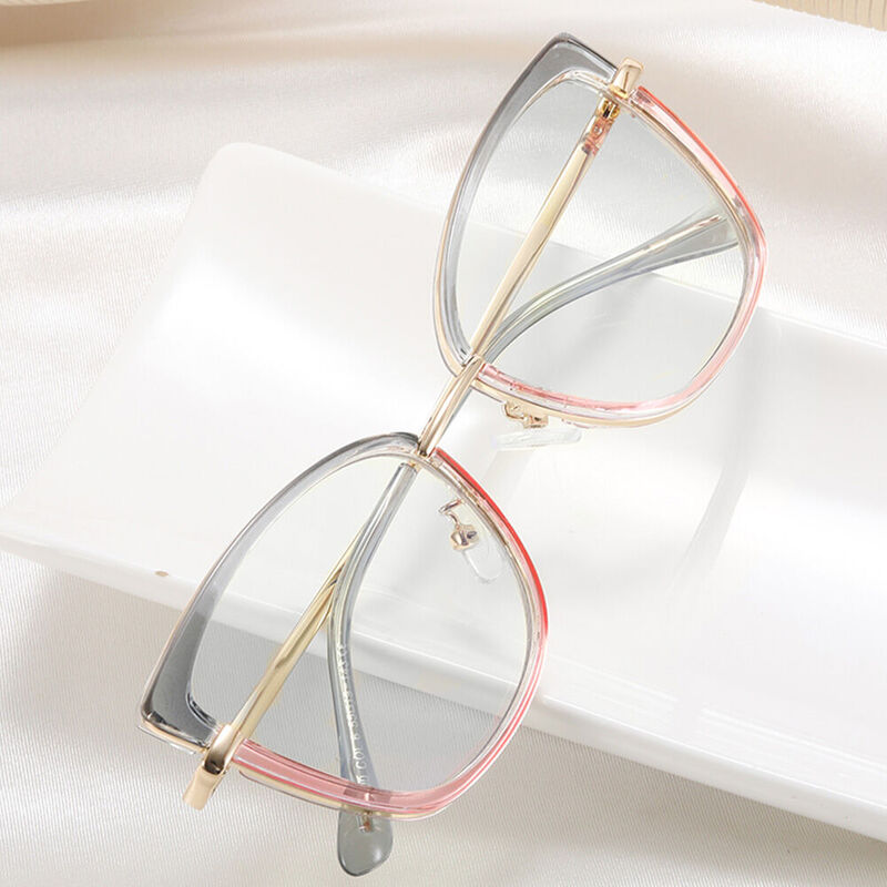 Lucius Cat Eye Pink Glasses