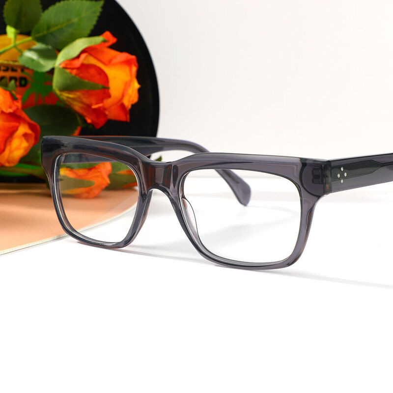 Olga Square Grey Glasses