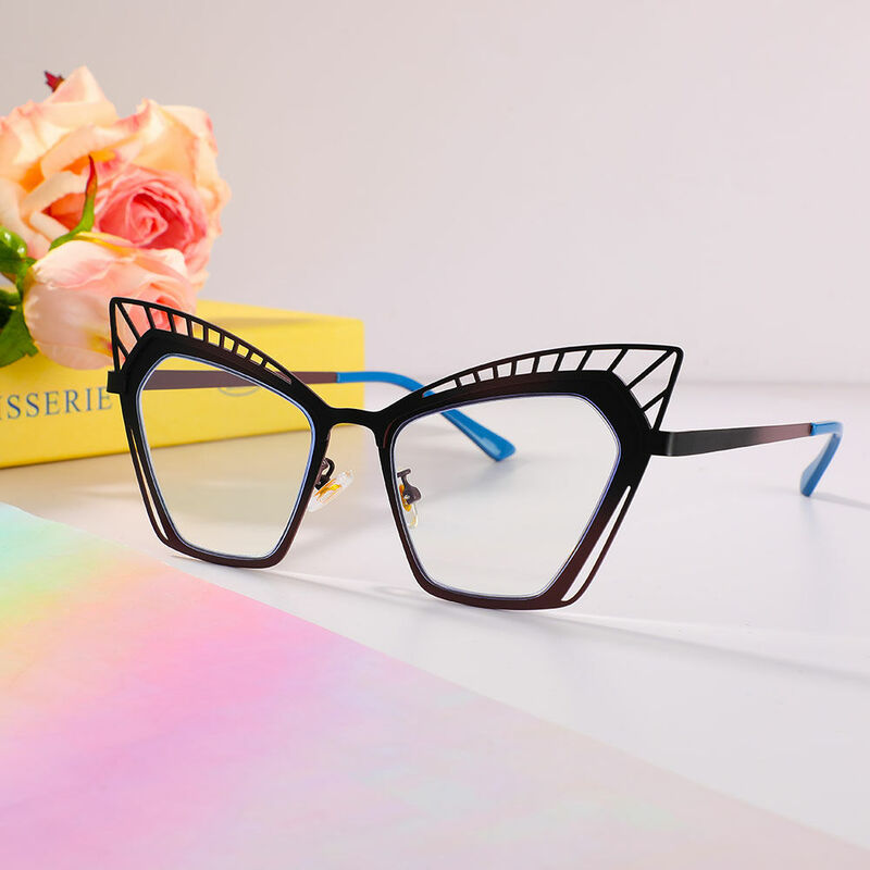 Eisenhowe Cat Eye Black Glasses