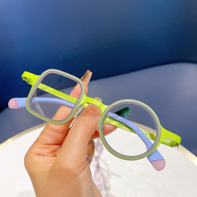 Lunettes de Vue Jonson Carré Ronde Vert