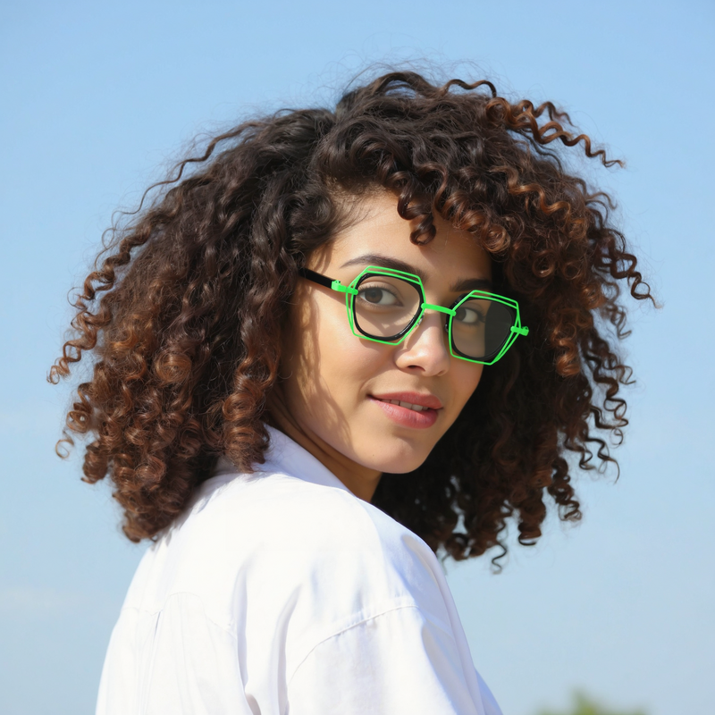 Calvin Geometrische Schwarze Brille