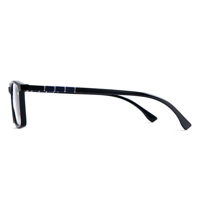 Graddie Rectangle Black Glasses - Aoolia.com