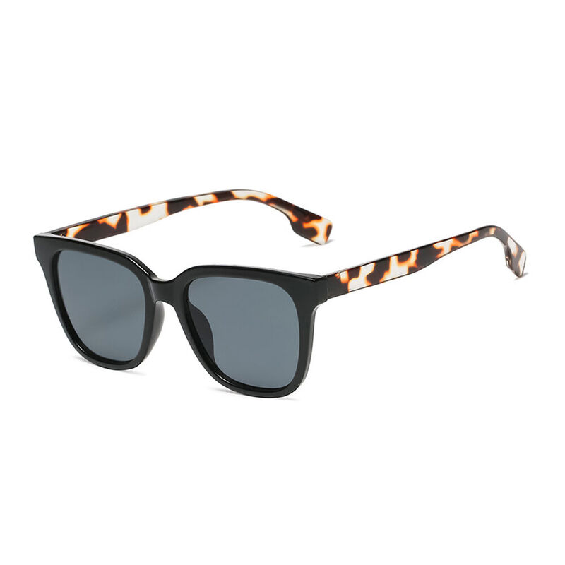 Clare Square Black Sunglasses