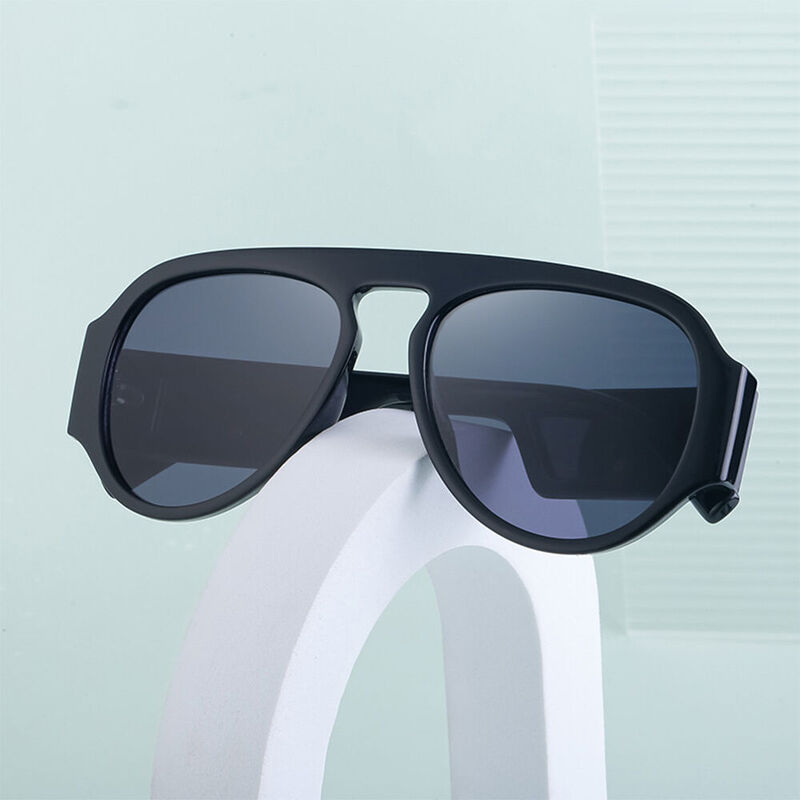 Acapulco Oval Black Sunglasses