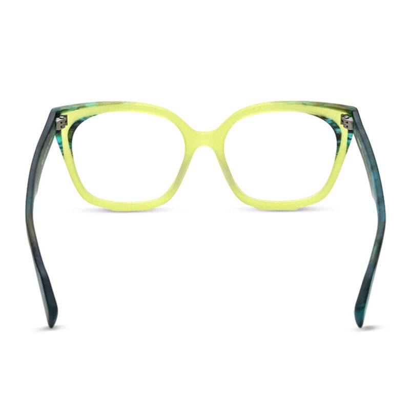 Angelo Square Green Glasses