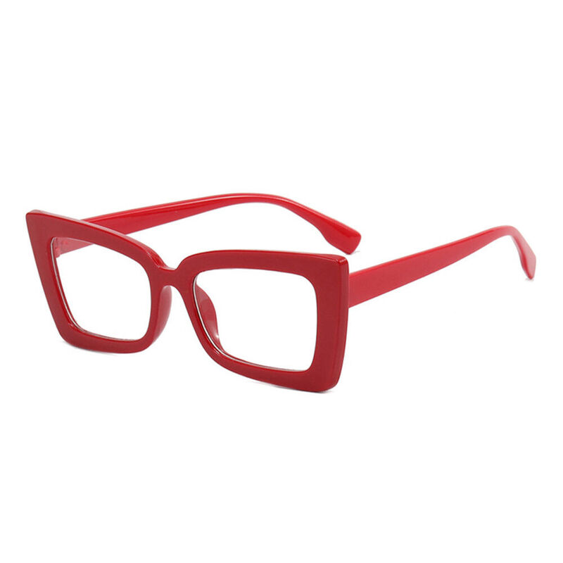 Michaely Cat Eye Red Glasses