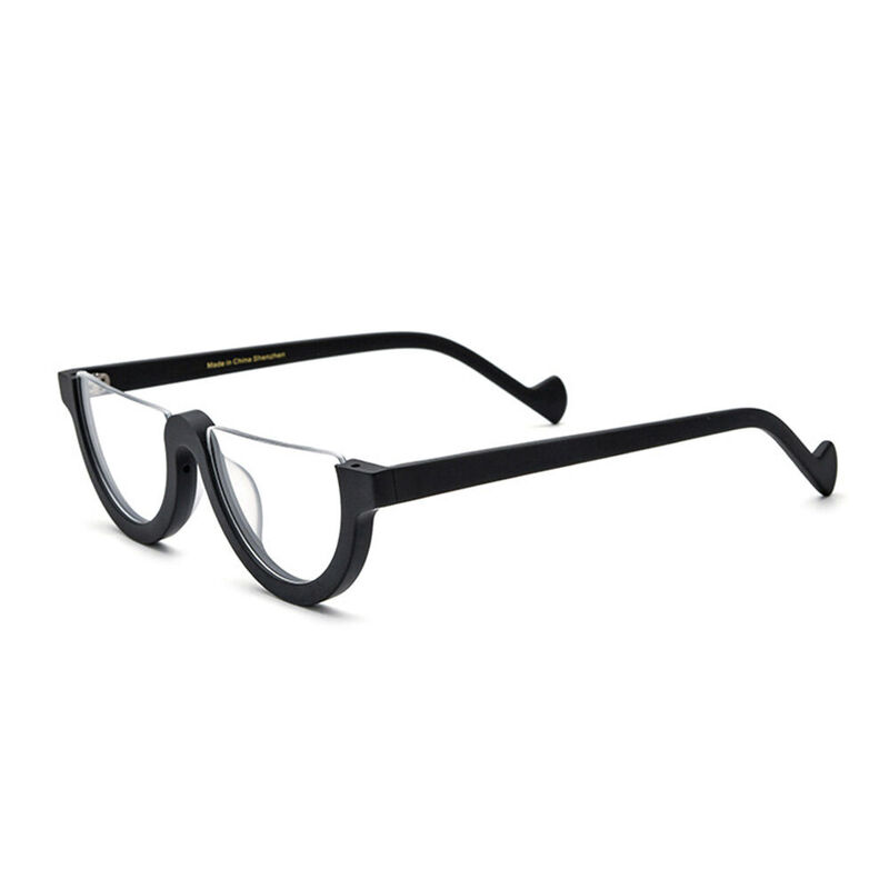 Yvetta Oval Black Glasses