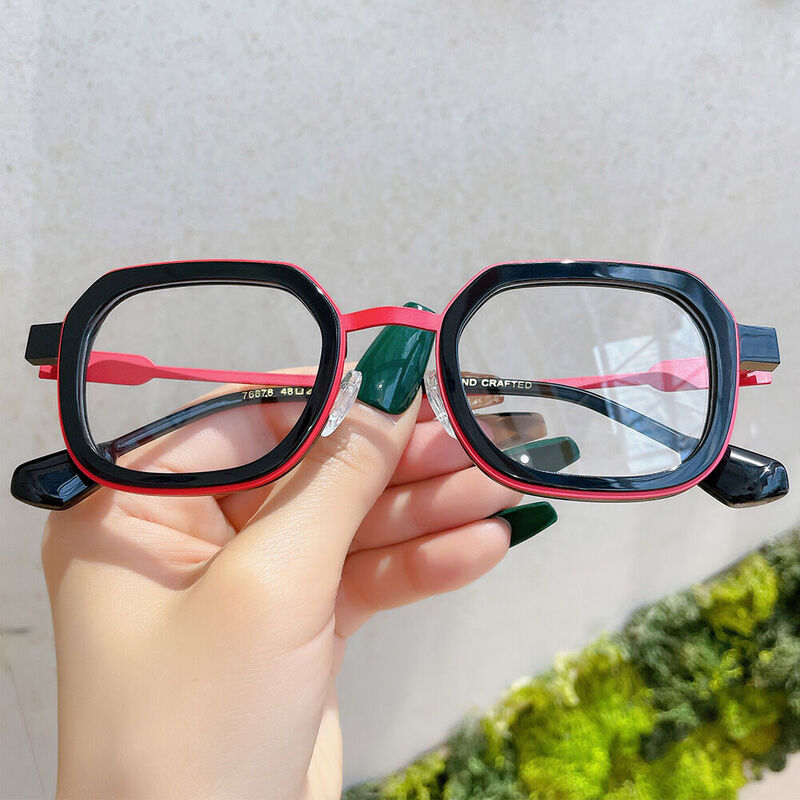 Luci Square Black Glasses