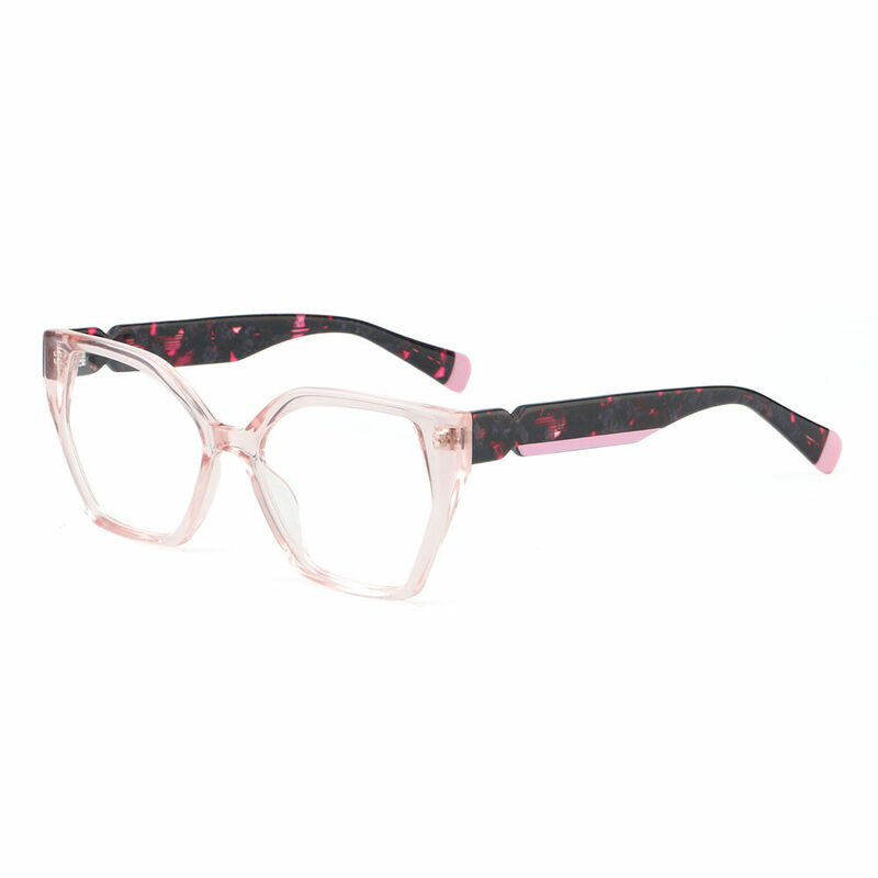 Tabit Cat Eye Pink Glasses