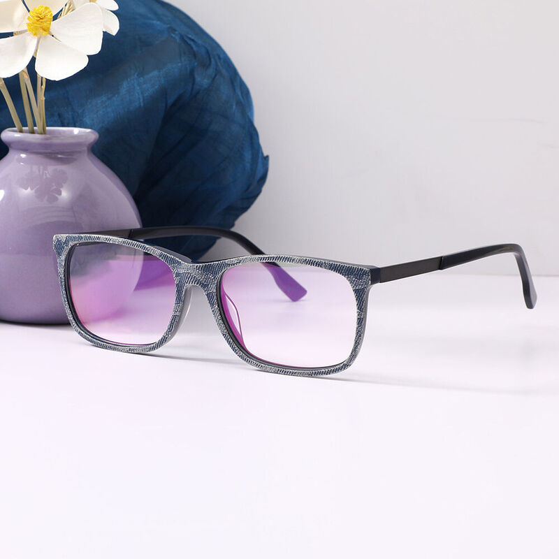 Angeoo Square Blue Glasses