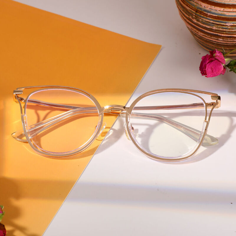 Helin Cat Eye Clear Glasses