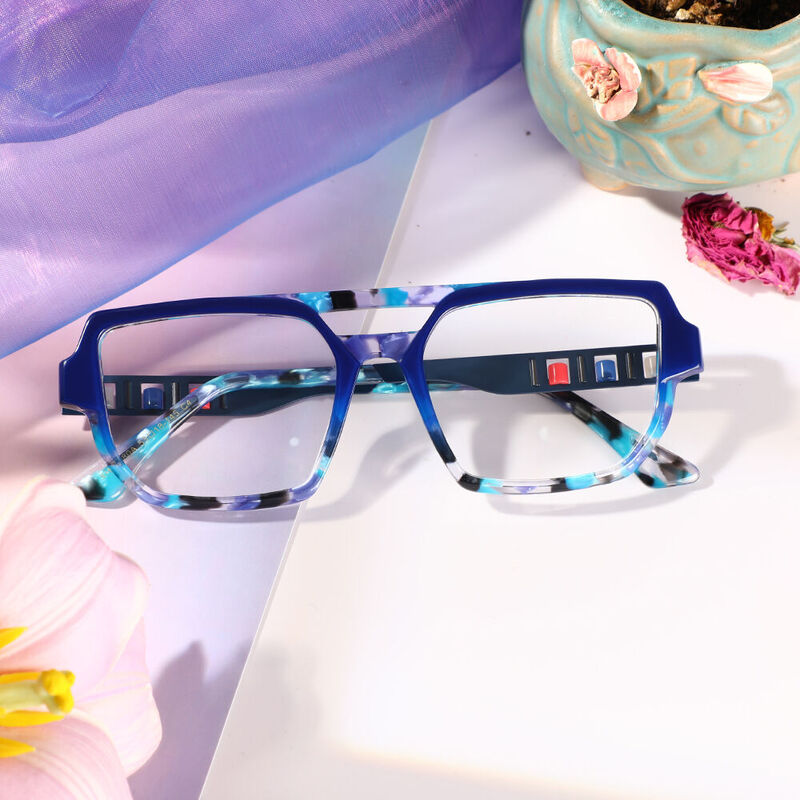 Hawthorne Aviator Blue Glasses