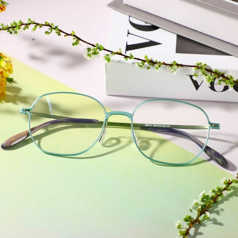 Anders Square Blue Glasses